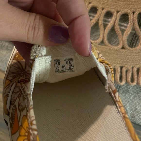 Vans Trippy Floral Slip On SF Shoes Mushroom Hippy Floral Ultra Cush W 6.5 M 5 - Picture 5 of 13